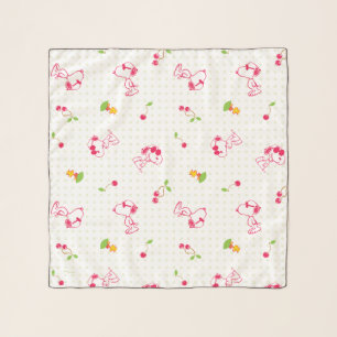 Peanuts   Snoopy & Woodstock Cherry Pattern Scarf