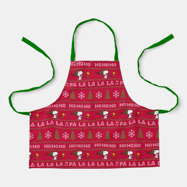 Peanuts | Snoopy & Woodstock Christmas Sweater Apron (Front)