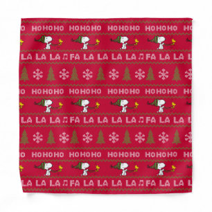Peanuts Snoopy & Woodstock Christmas Sweater Bandana
