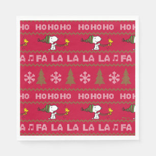 Peanuts Snoopy & Woodstock Christmas Sweater Napkins