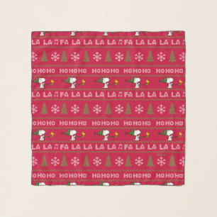 Peanuts Snoopy & Woodstock Christmas Sweater Scarf