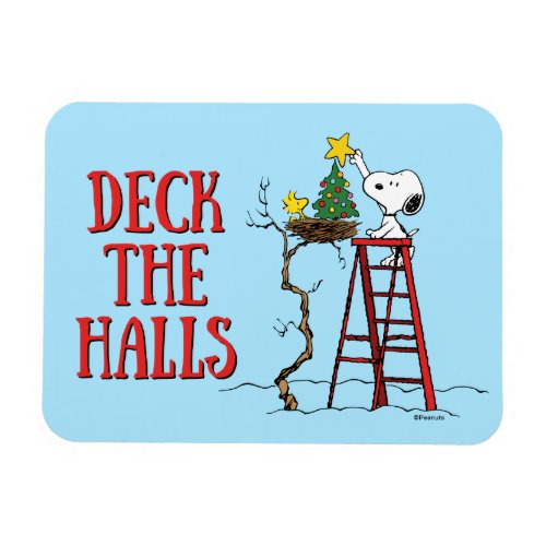 Peanuts  Snoopy  Woodstock Christmas Tree Magnet