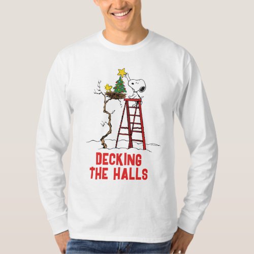 Peanuts  Snoopy  Woodstock Christmas Tree T_Shirt