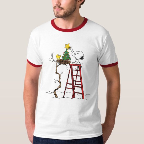 Peanuts | Snoopy & Woodstock Christmas Tree T-Shirt