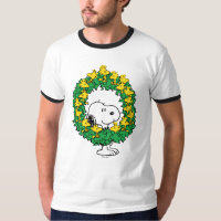 Peanuts | Snoopy & Woodstock Christmas Wreath T-Shirt