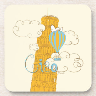 Peanuts Snoopy & Woodstock Ciao Beverage Coaster