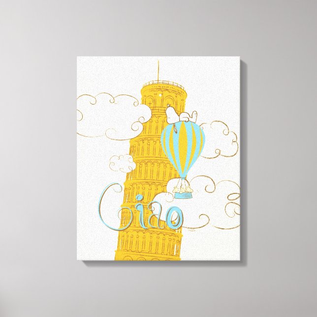 Peanuts | Snoopy & Woodstock Ciao Canvas Print (Front)