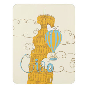 Peanuts   Snoopy & Woodstock Ciao Door Sign