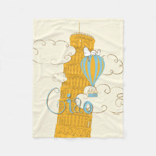 Peanuts   Snoopy & Woodstock Ciao Fleece Blanket