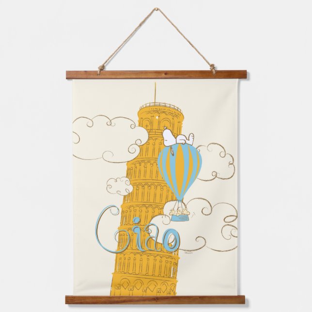 Peanuts | Snoopy & Woodstock Ciao Hanging Tapestry (Front)