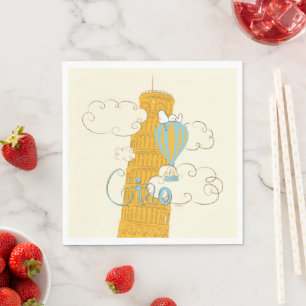 Peanuts Snoopy & Woodstock Ciao Napkins