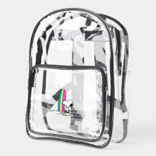Peanuts Snoopy & Woodstock Clear Backpack