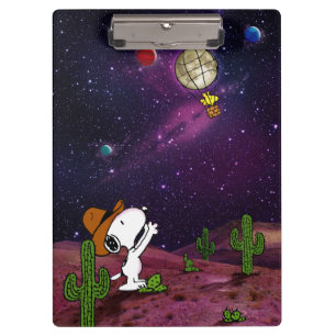 Peanuts Snoopy & Woodstock Cowboy Clipboard