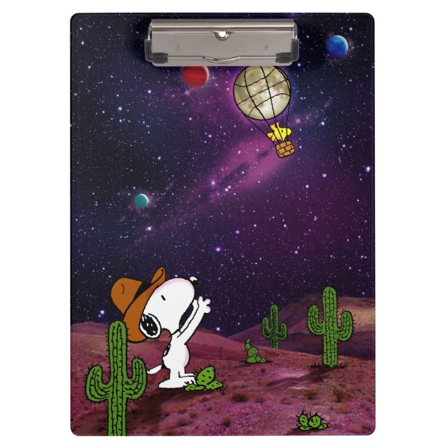 Peanuts | Snoopy & Woodstock Cowboy Clipboard (Front)