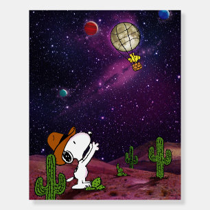 Peanuts Snoopy & Woodstock Cowboy Foam Board