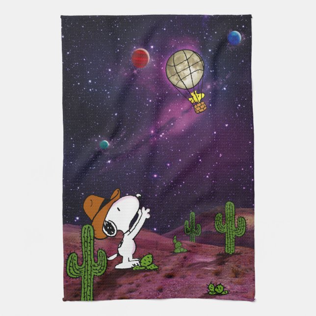 Peanuts | Snoopy & Woodstock Cowboy Kitchen Towel (Vertical)