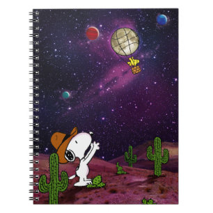 Peanuts Snoopy & Woodstock Cowboy Notebook