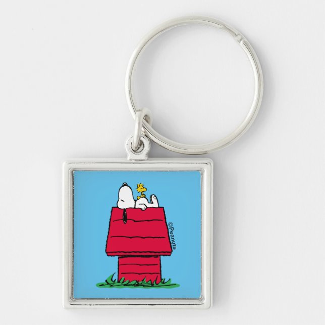 Peanuts | Snoopy & Woodstock Doghouse Keychain (Front)