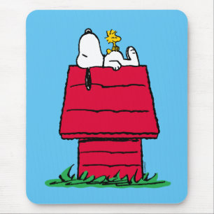Peanuts   Snoopy & Woodstock Doghouse Mouse Pad