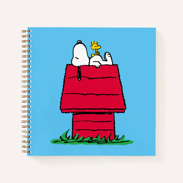 Peanuts | Snoopy & Woodstock Doghouse Notebook | Zazzle