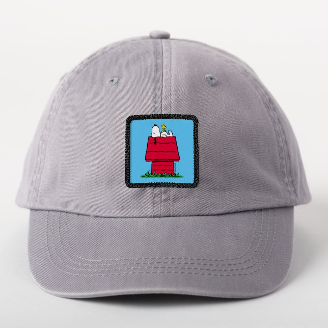 Peanuts | Snoopy & Woodstock Doghouse Patch (On Headwear)