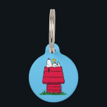 Peanuts | Snoopy & Woodstock Doghouse Pet ID Tag<br><div class="desc">Check out this fun Peanuts design featuring Snoopy and Woodstock.</div>