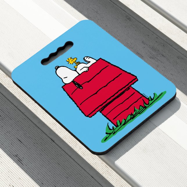 Peanuts | Snoopy & Woodstock Doghouse Seat Cushion (In Situ)