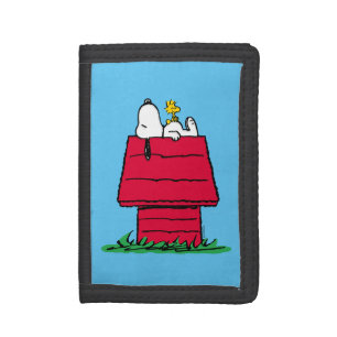 Peanuts Snoopy & Woodstock Doghouse Tri-fold Wallet