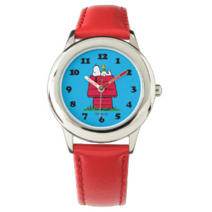 Peanuts   Snoopy & Woodstock Doghouse Watch