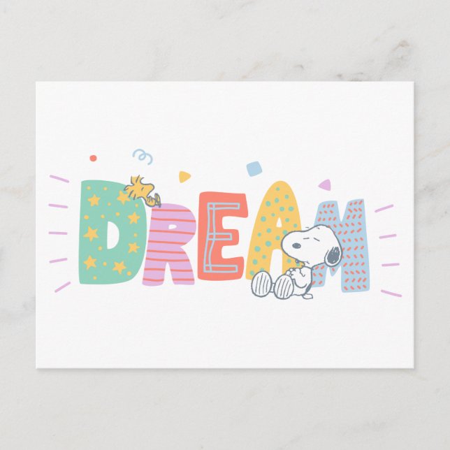 Peanuts | Snoopy & Woodstock Dream Postcard (Front)