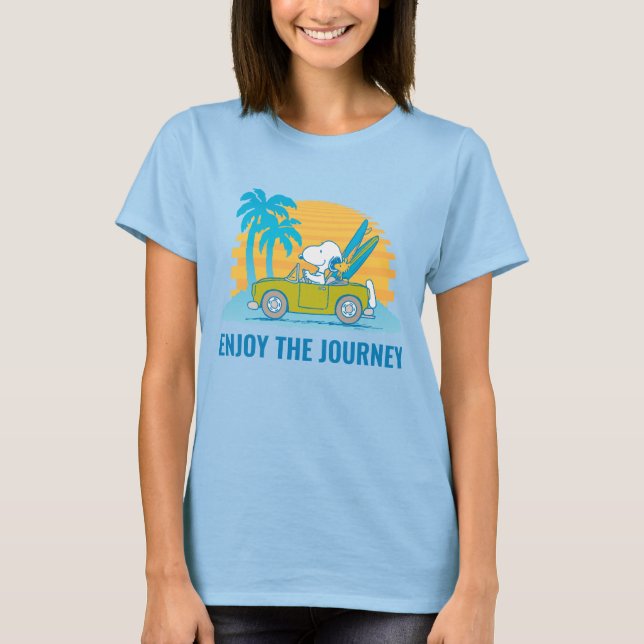 Peanuts | Snoopy & Woodstock Enjoy the Journey T-Shirt (Front)