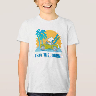 Peanuts Snoopy & Woodstock Enjoy the Journey Tri-Blend Shirt