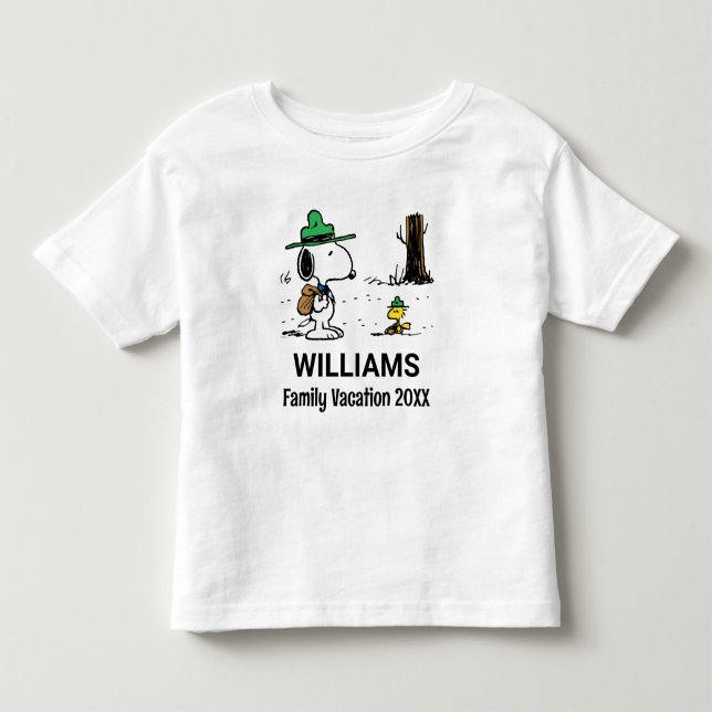 Peanuts | Snoopy & Woodstock Family Vacation Toddler T-shirt (Front)