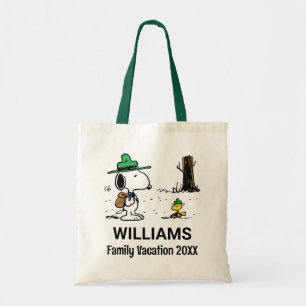 Peanuts Snoopy & Woodstock Family Vacation Tote Bag