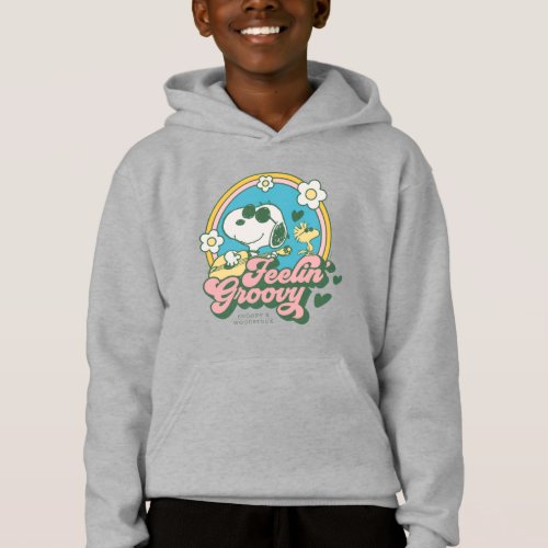 Peanuts  Snoopy  Woodstock Feelin Groovy Hoodie