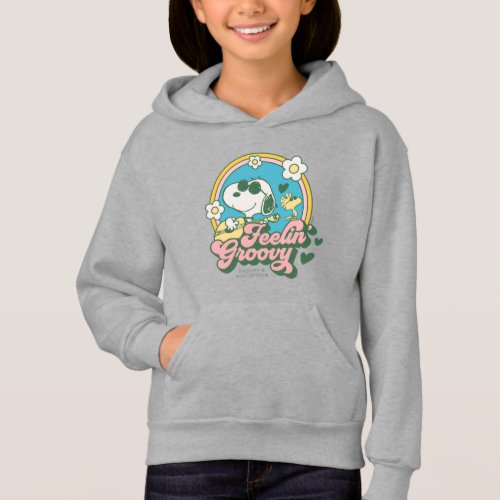 Peanuts  Snoopy  Woodstock Feelin Groovy Hoodie