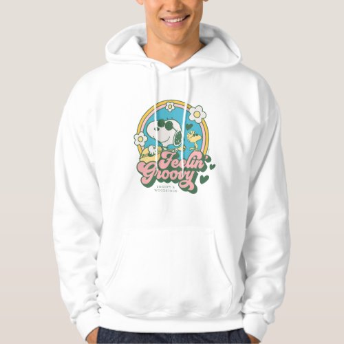 Peanuts  Snoopy  Woodstock Feelin Groovy Hoodie