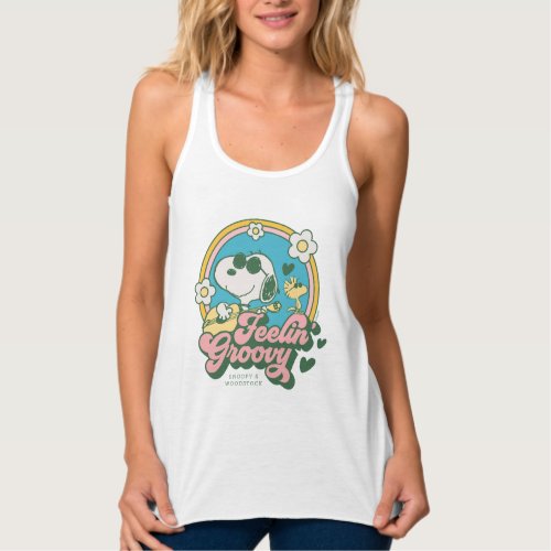 Peanuts  Snoopy  Woodstock Feelin Groovy Tank Top