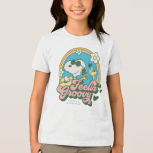 Peanuts   Snoopy & Woodstock Feelin' Groovy Tri-Blend Shirt