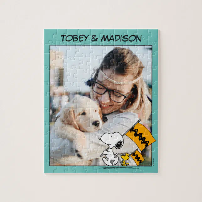 Peanuts | Snoopy & Woodstock Flags Jigsaw Puzzle | Zazzle
