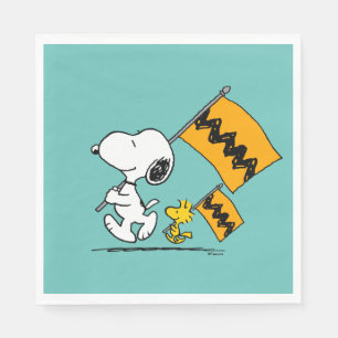 Peanuts Snoopy & Woodstock Flags Napkins