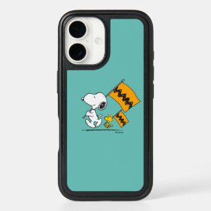 Peanuts   Snoopy & Woodstock Flags iPhone 16 Case