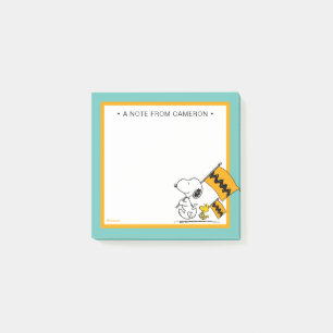Peanuts   Snoopy & Woodstock Flags Post-it Notes