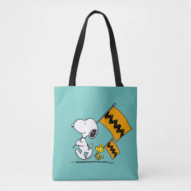 Peanuts | Snoopy & Woodstock Flags Tote Bag | Zazzle