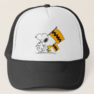 Peanuts   Snoopy & Woodstock Flags Trucker Hat