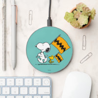 Peanuts | Snoopy & Woodstock Flags Wireless Charger