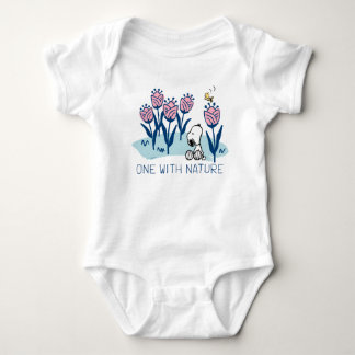 Peanuts | Snoopy & Woodstock Flower Garden Baby Bodysuit