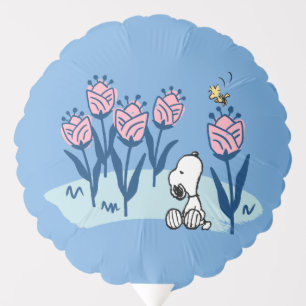 Peanuts Snoopy & Woodstock Flower Garden Balloon
