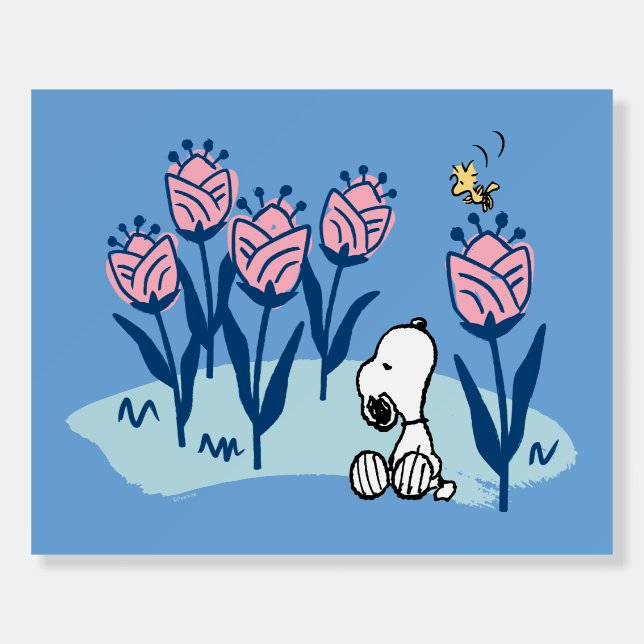 Peanuts | Snoopy & Woodstock Flower Garden Foam Board (Front)