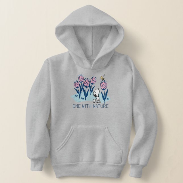 Peanuts | Snoopy & Woodstock Flower Garden Hoodie (Laydown)